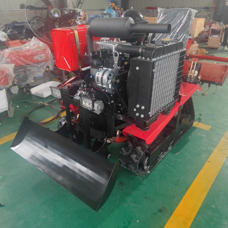 Agriculture Farming Job - Durable Multifunctional Ride-on Crawler Tiller For