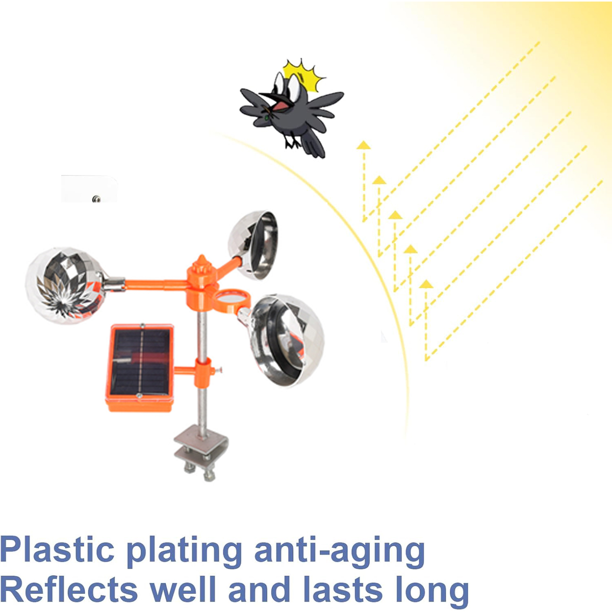 Solar Ultrasonic Bird Repeller - огляд і ціна Solar Bird Scarer